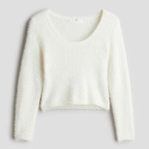 H&M Fluffy Knit Super Soft Sweater girl kid size 12/14